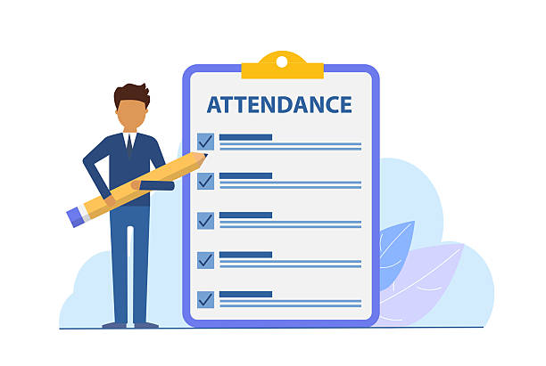 Attendance checklist illustration