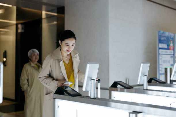 Contactless facial recognition attendance system at workplace entry