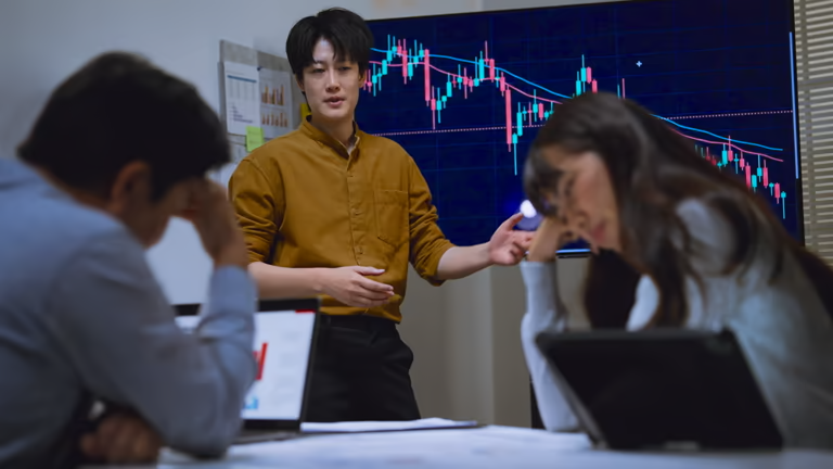 Employees using digital time systems to clock in