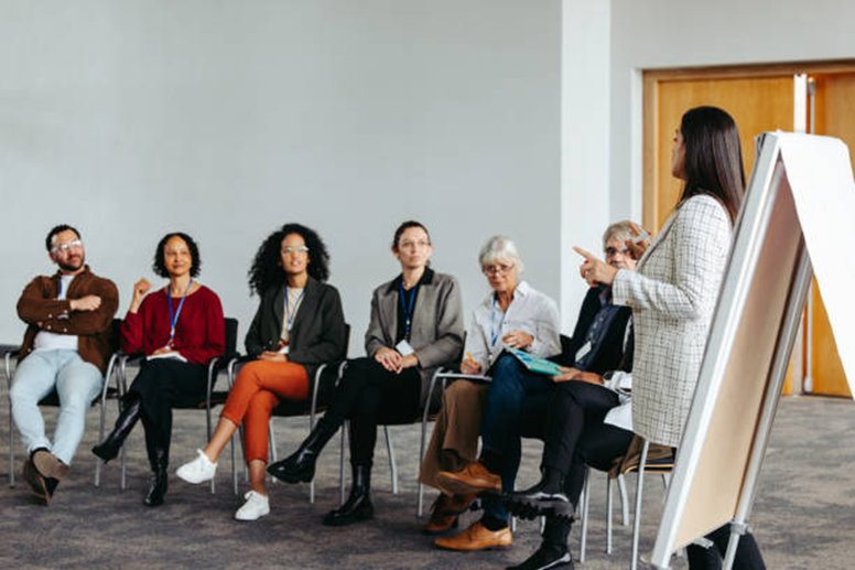 Employee training session for using an attendance system
