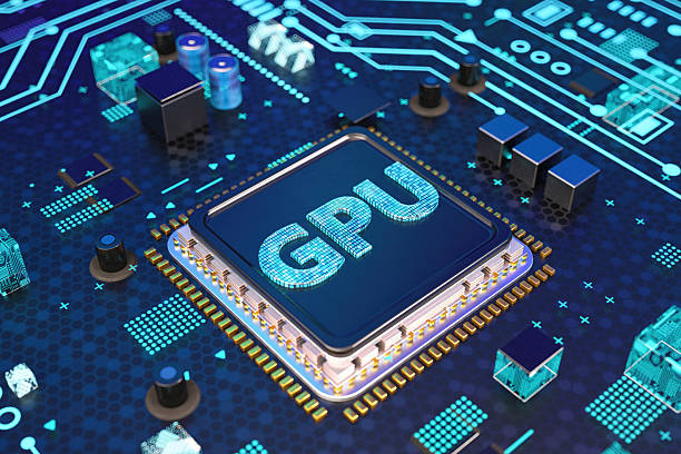 GPU circuit board representing processing power