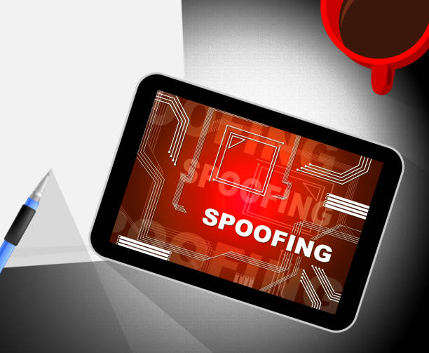 Tablet showing SPOOFING warning