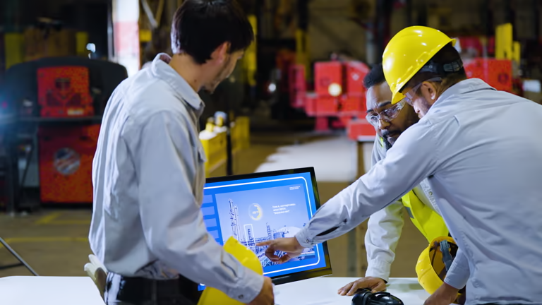 Factory workers discussing holiday limits and overnight pay rules