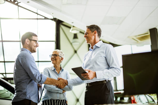 Two men shaking hands