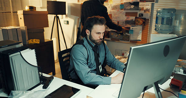 Employee working at a computer