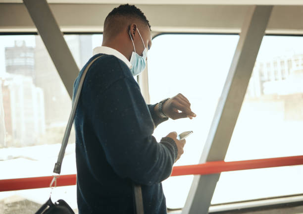 Man looking at his watch