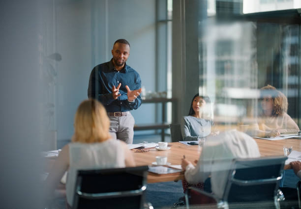 Manager providing communication training