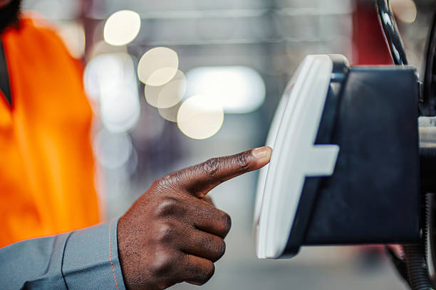 Person using a smartphone app for site selection
