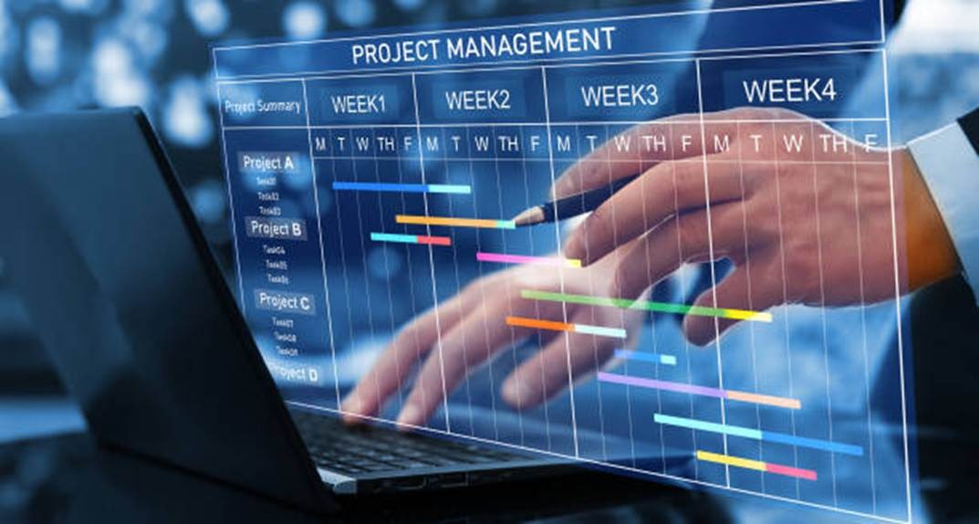 Project management dashboard and employee task tracking