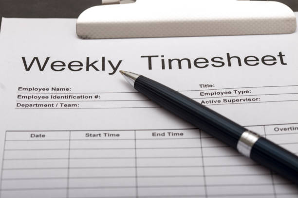 Weekly Timesheet with Pen