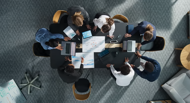 Employees working at a customer site