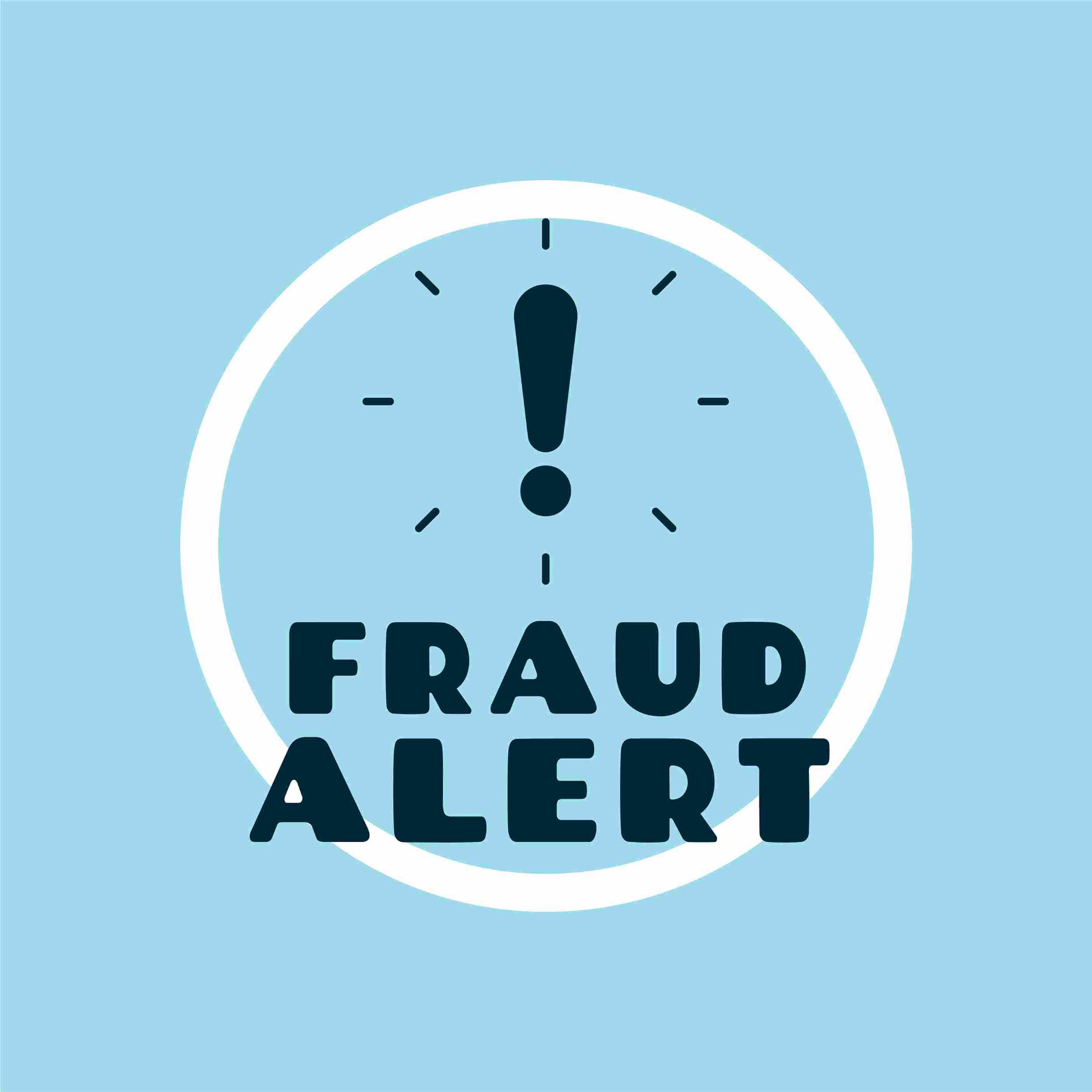 Fraud Alert Sign