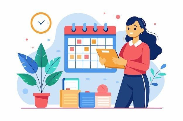 Business Needs and Time Tracking Illustration