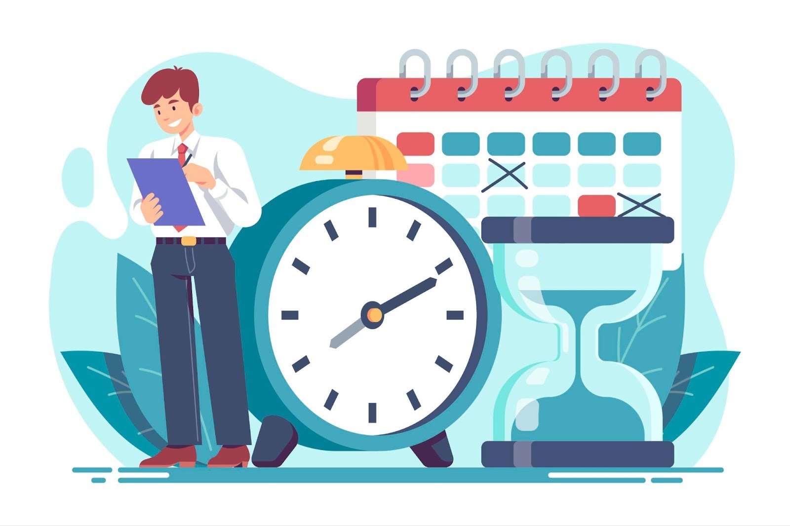 Cost savings and schedule management illustration