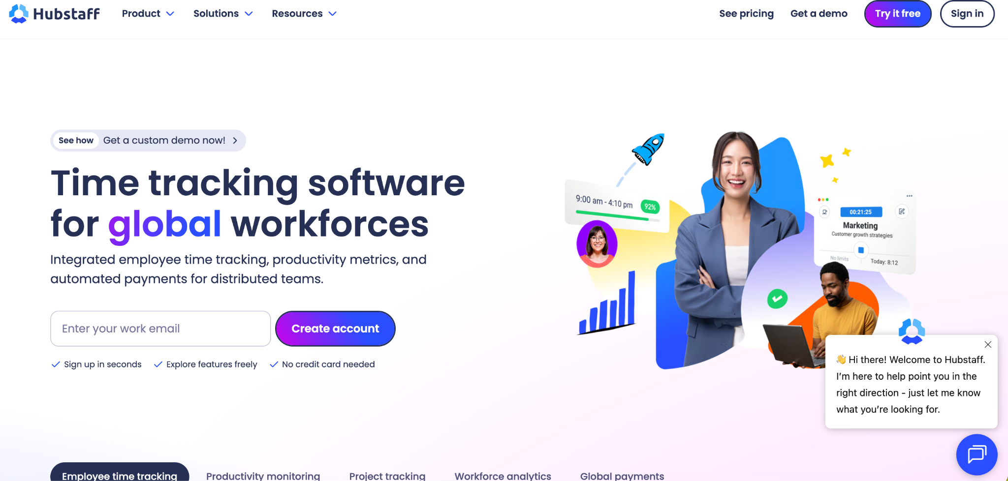Hubstaff Software Interface