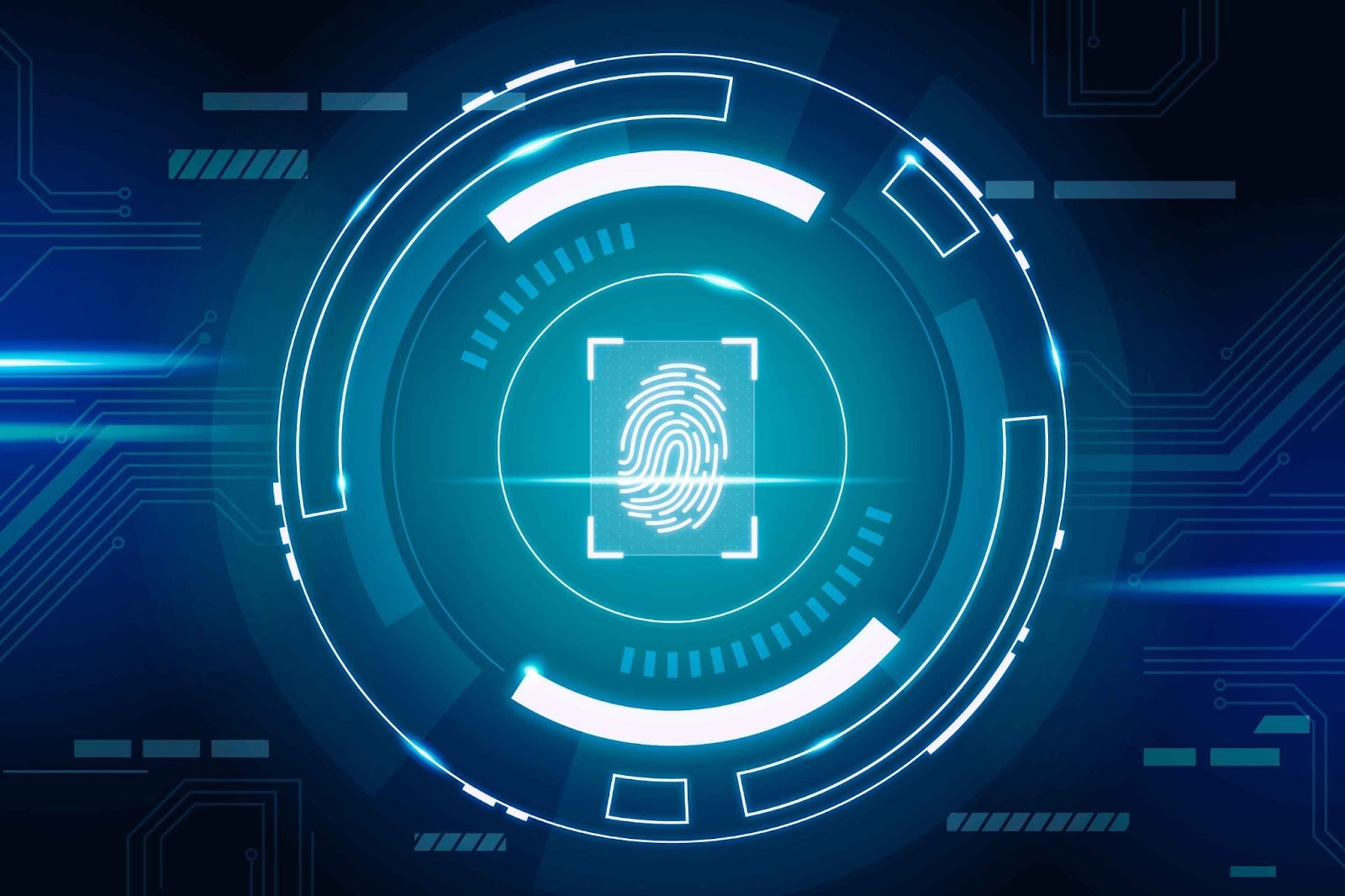 Abstract digital fingerprint graphic