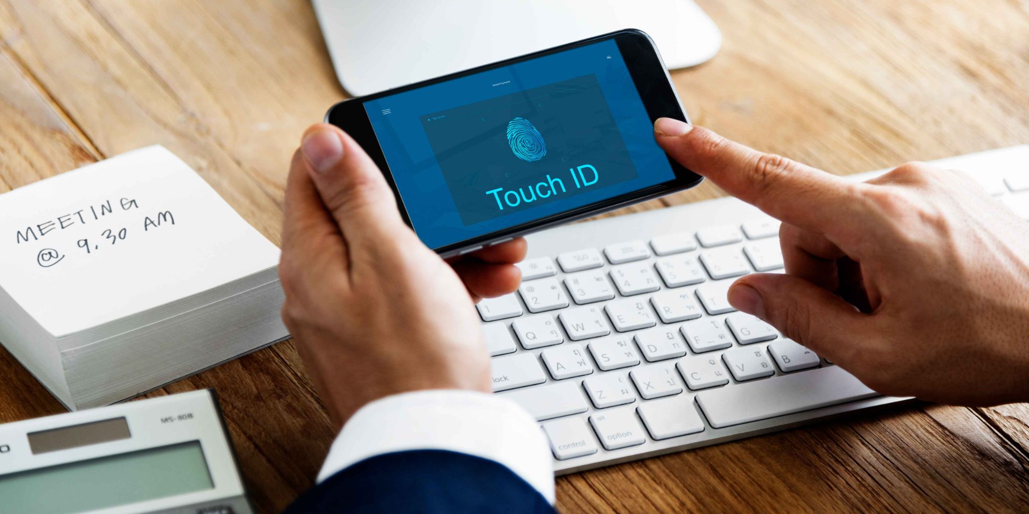 Smartphone with Touch ID for Biometric Attendance