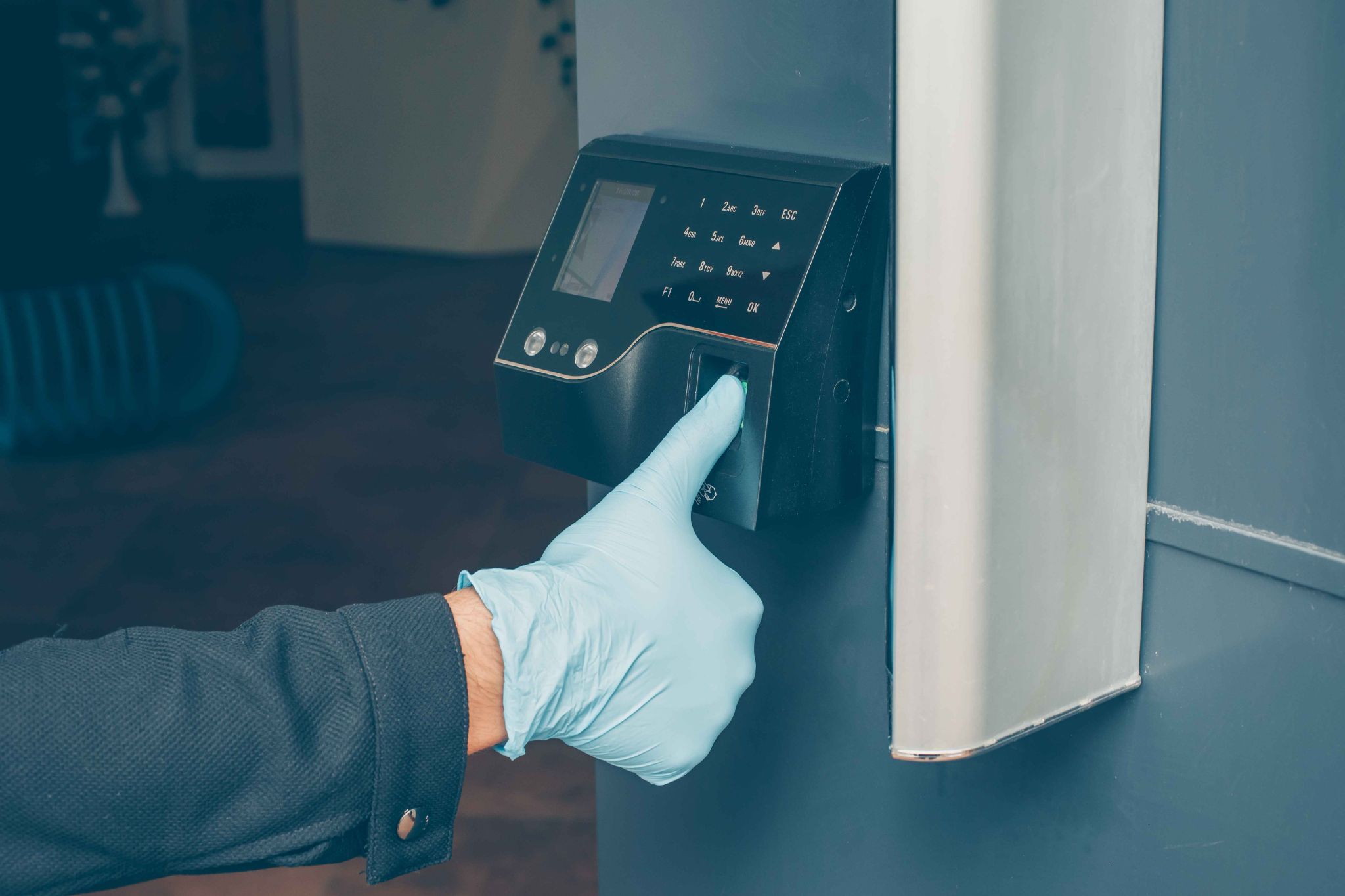 Biometric attendance device used for secure office access