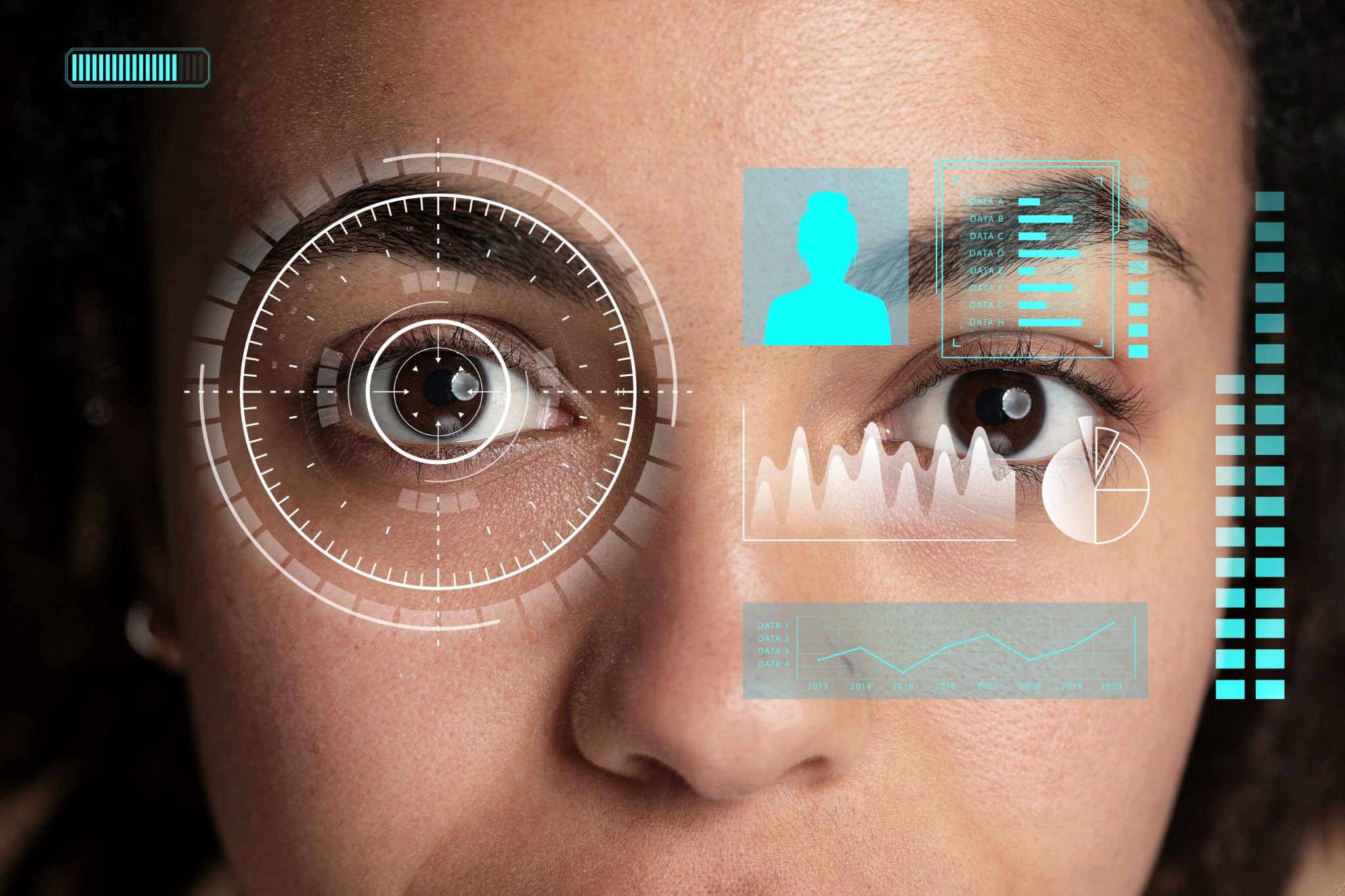 Iris scanning technology for biometric time clock