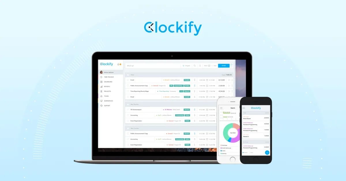 Clockify Interface Preview