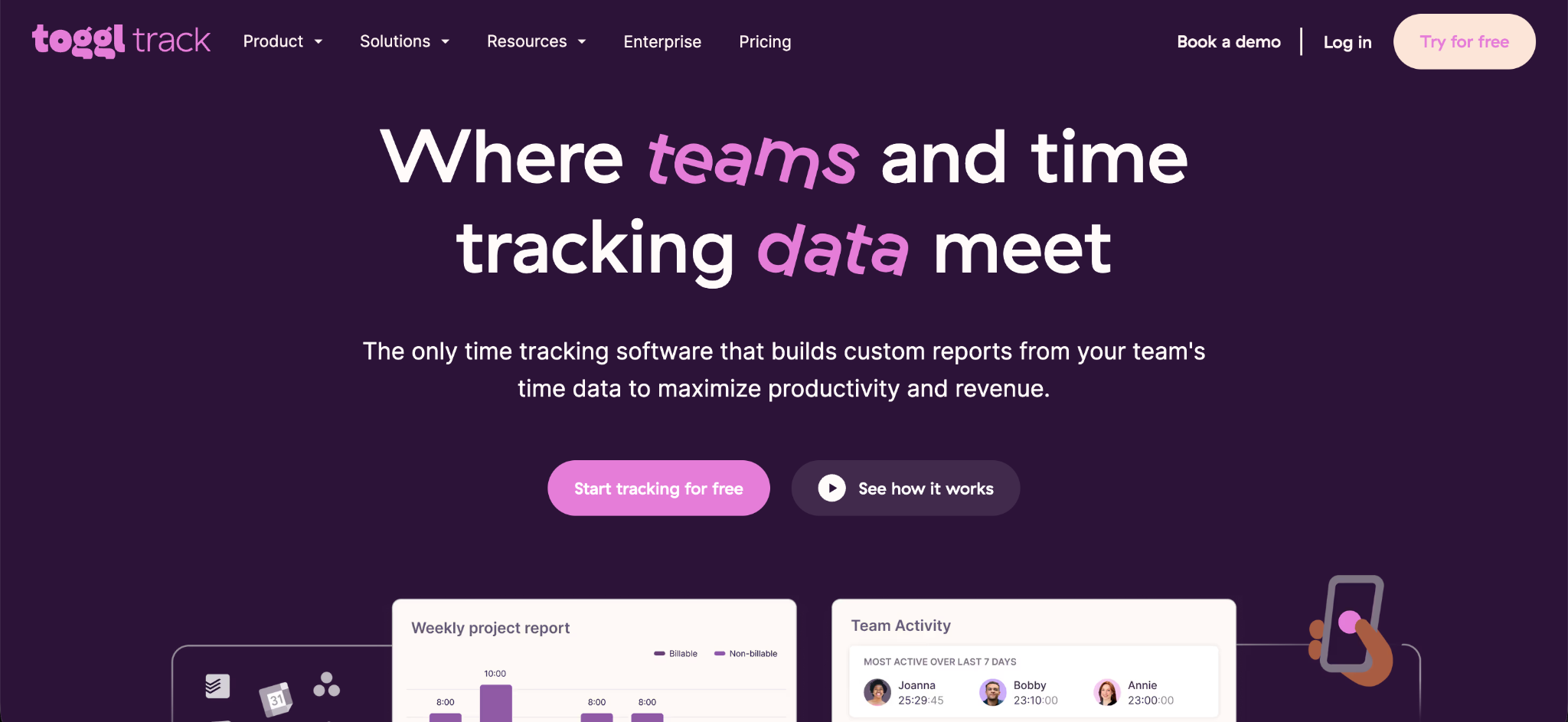 Toggl Track Interface