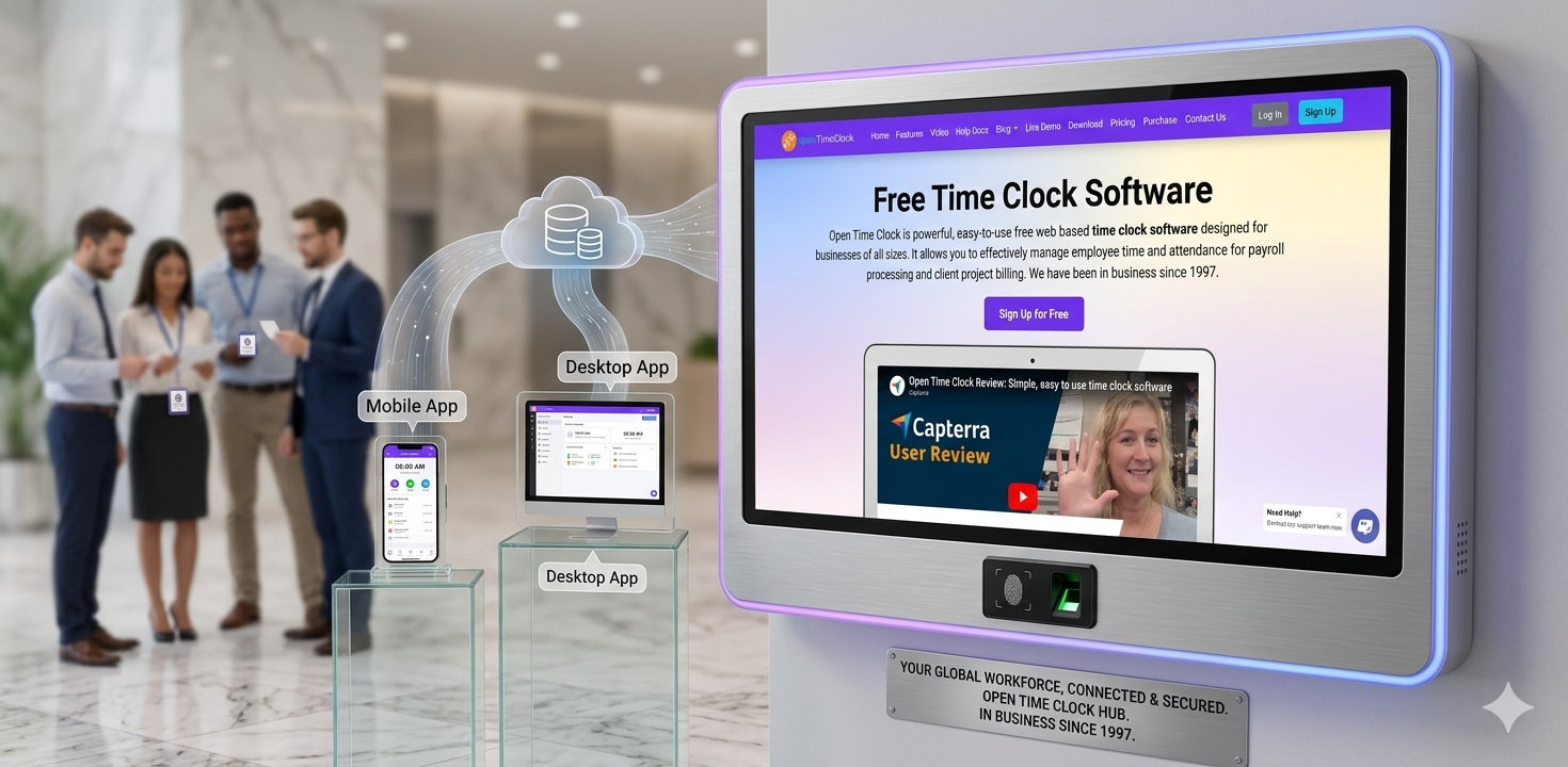 Open Time Clock Free Time Clock Software Kiosk