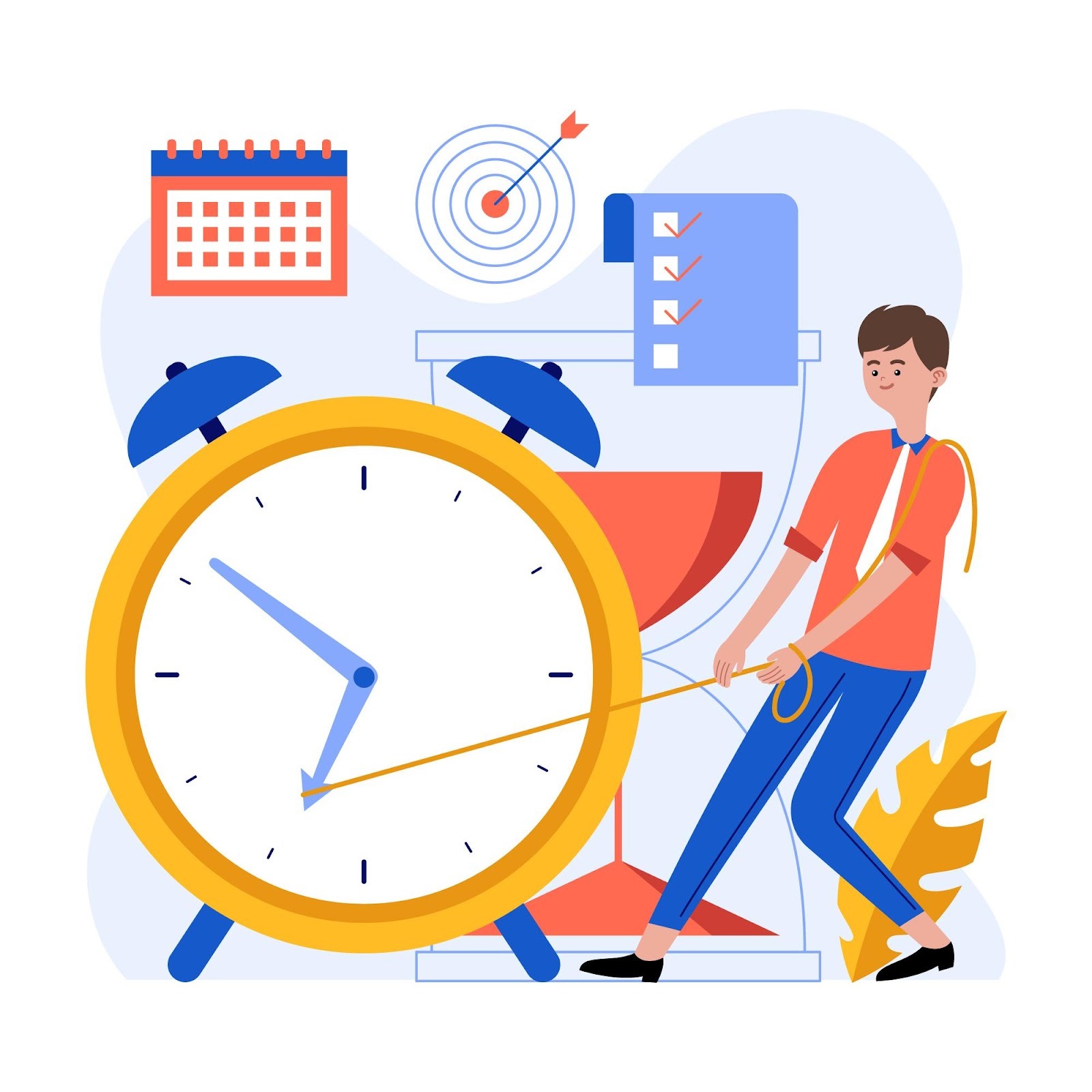 Time tracking illustration