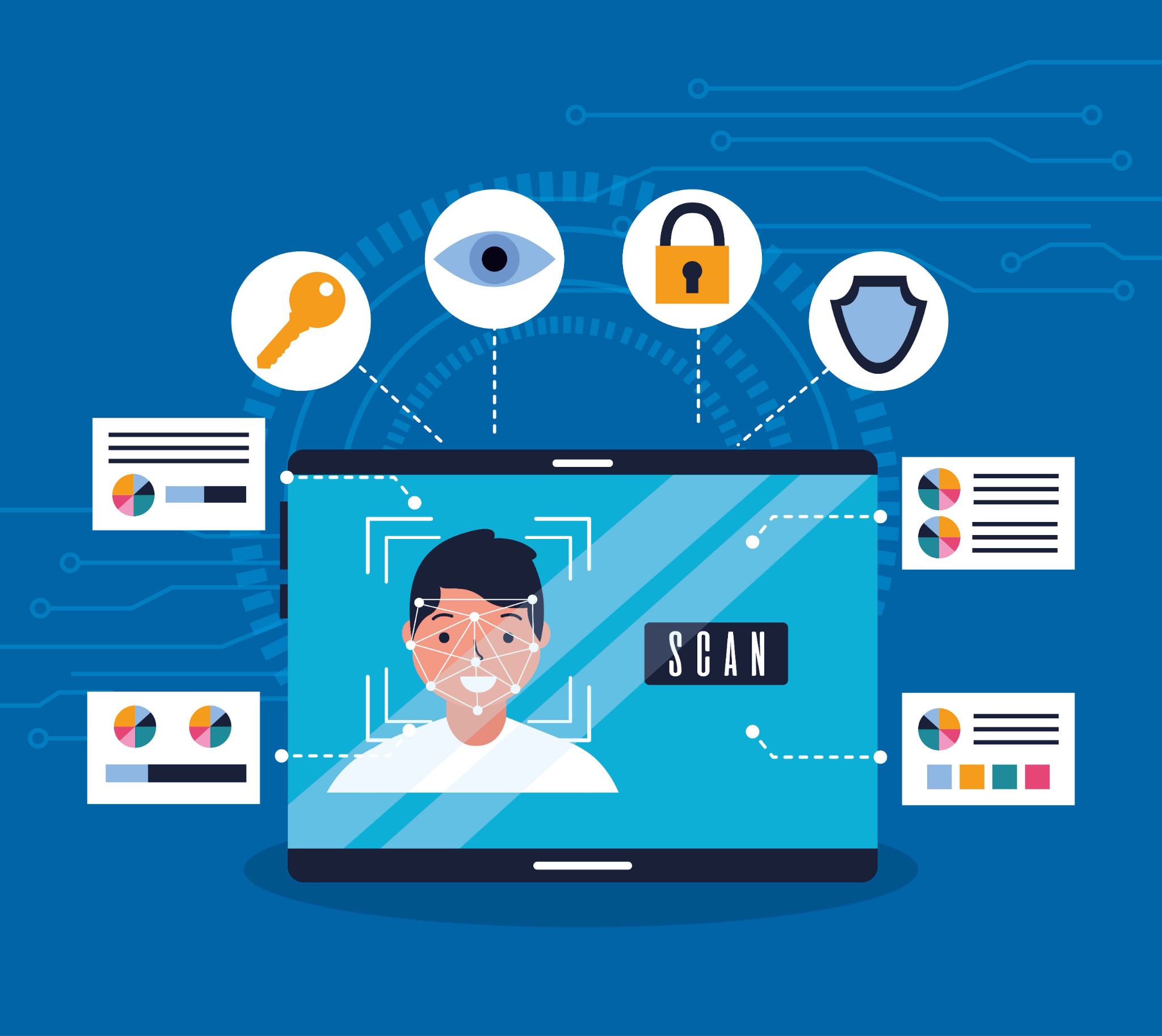 The Key Benefits of Biometric Login for Tablets Illustration