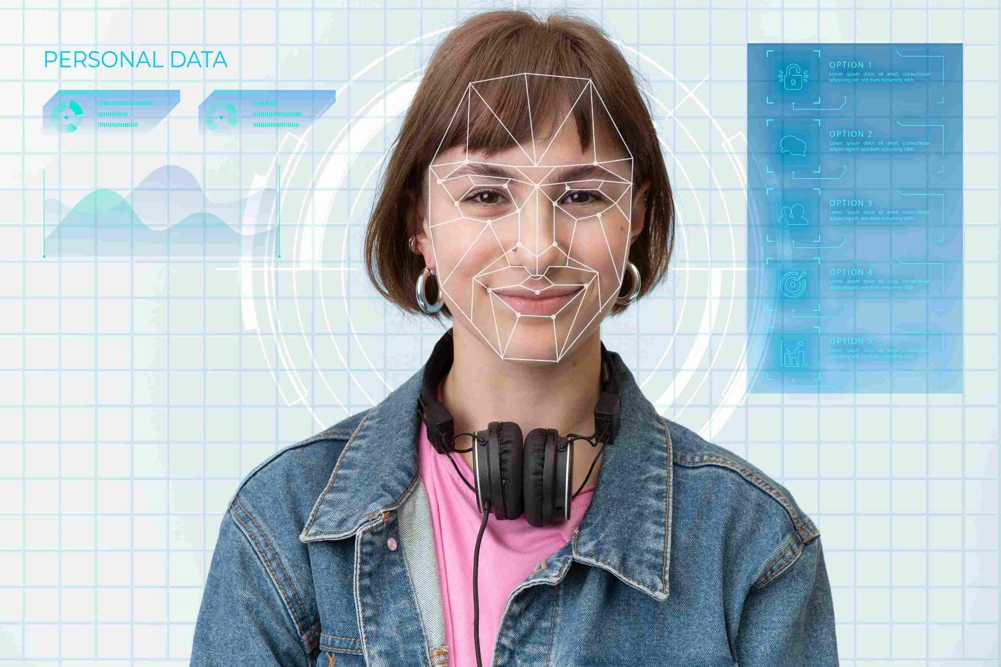 Facial recognition software analyzing employee data