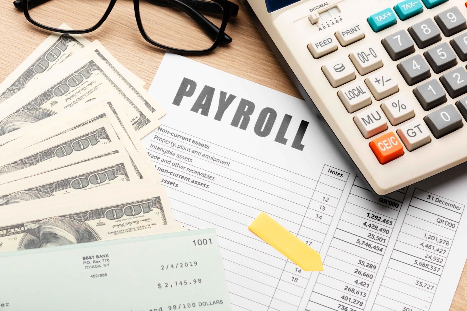Payroll calculator and documents