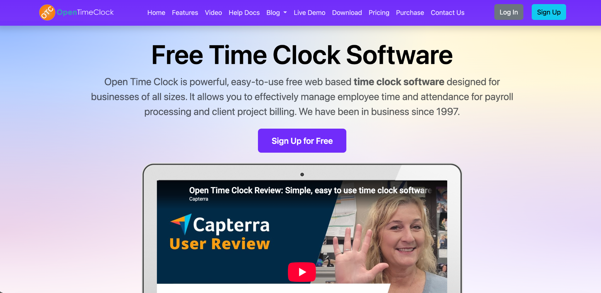 OpenTimeClock Free Time Clock Software