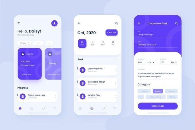 Mobile App UI Mockups