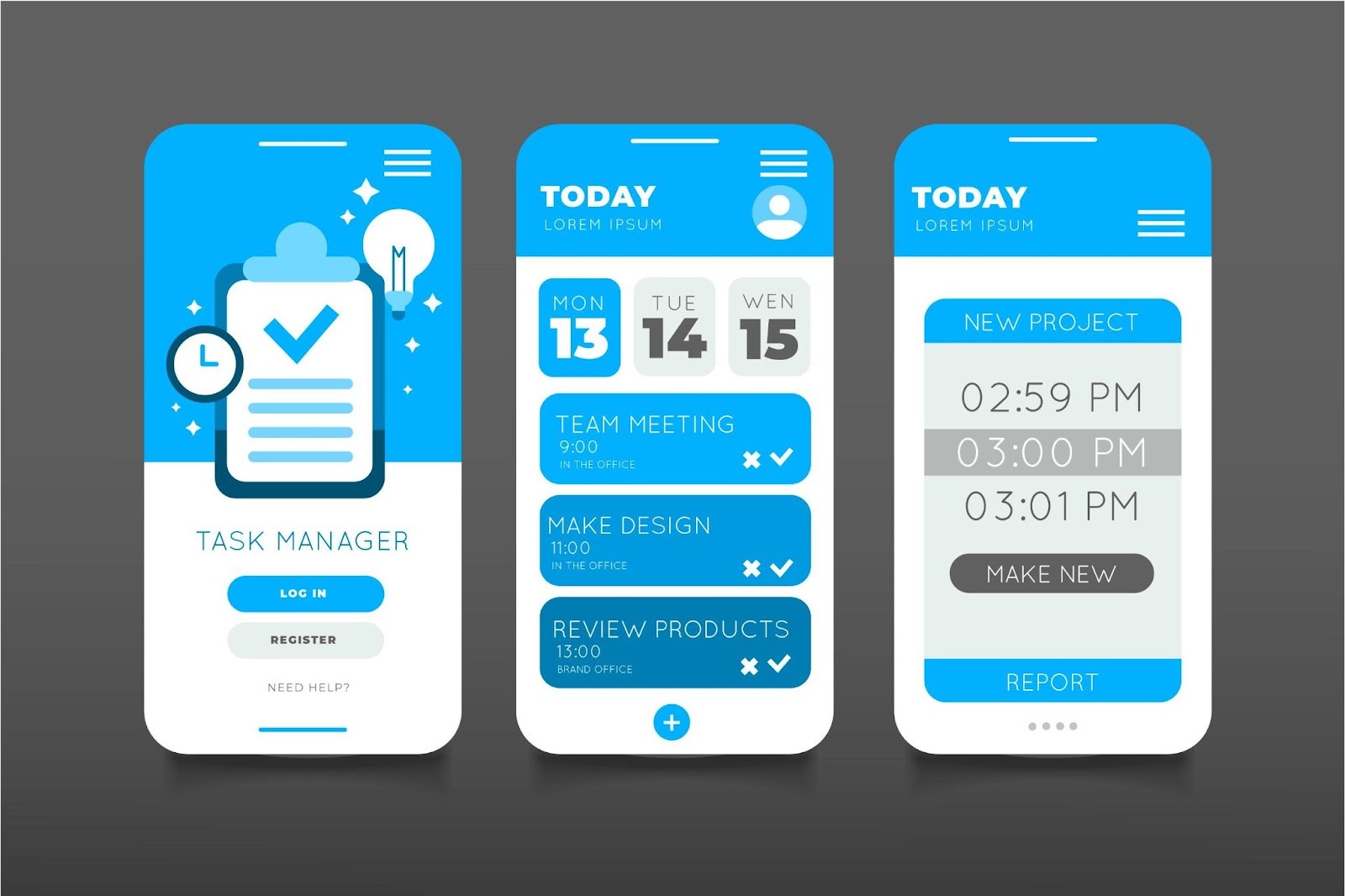 Task Manager and Offline Time Clock Interface
