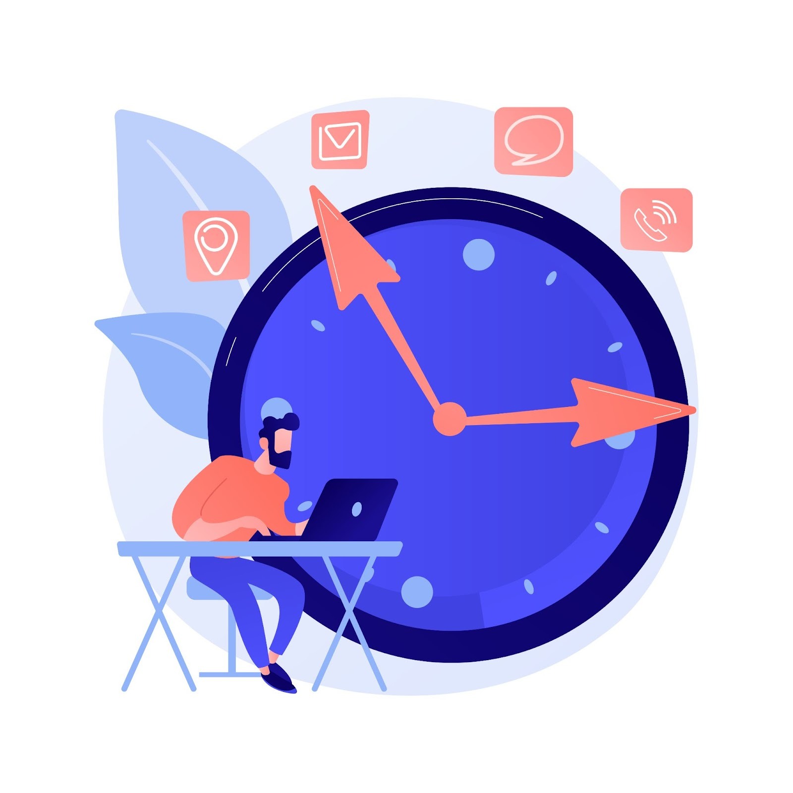 Time Clock Concept Illustration
