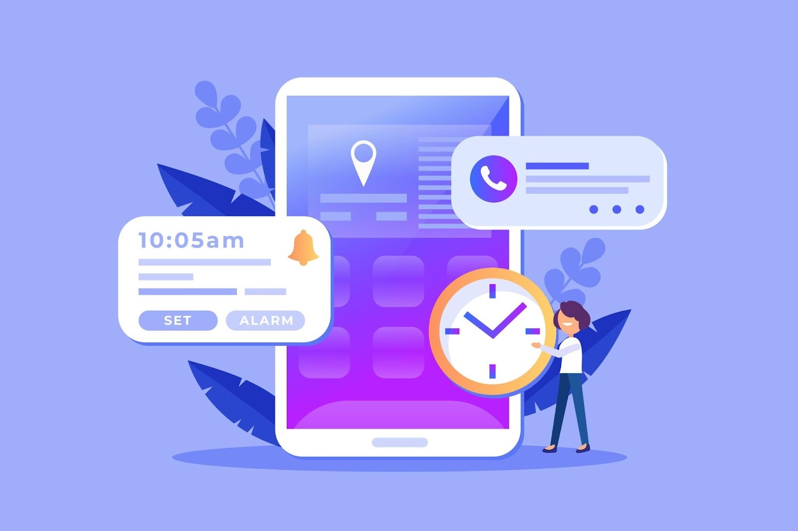 Online vs Offline Time Clock Tracking Illustration 2