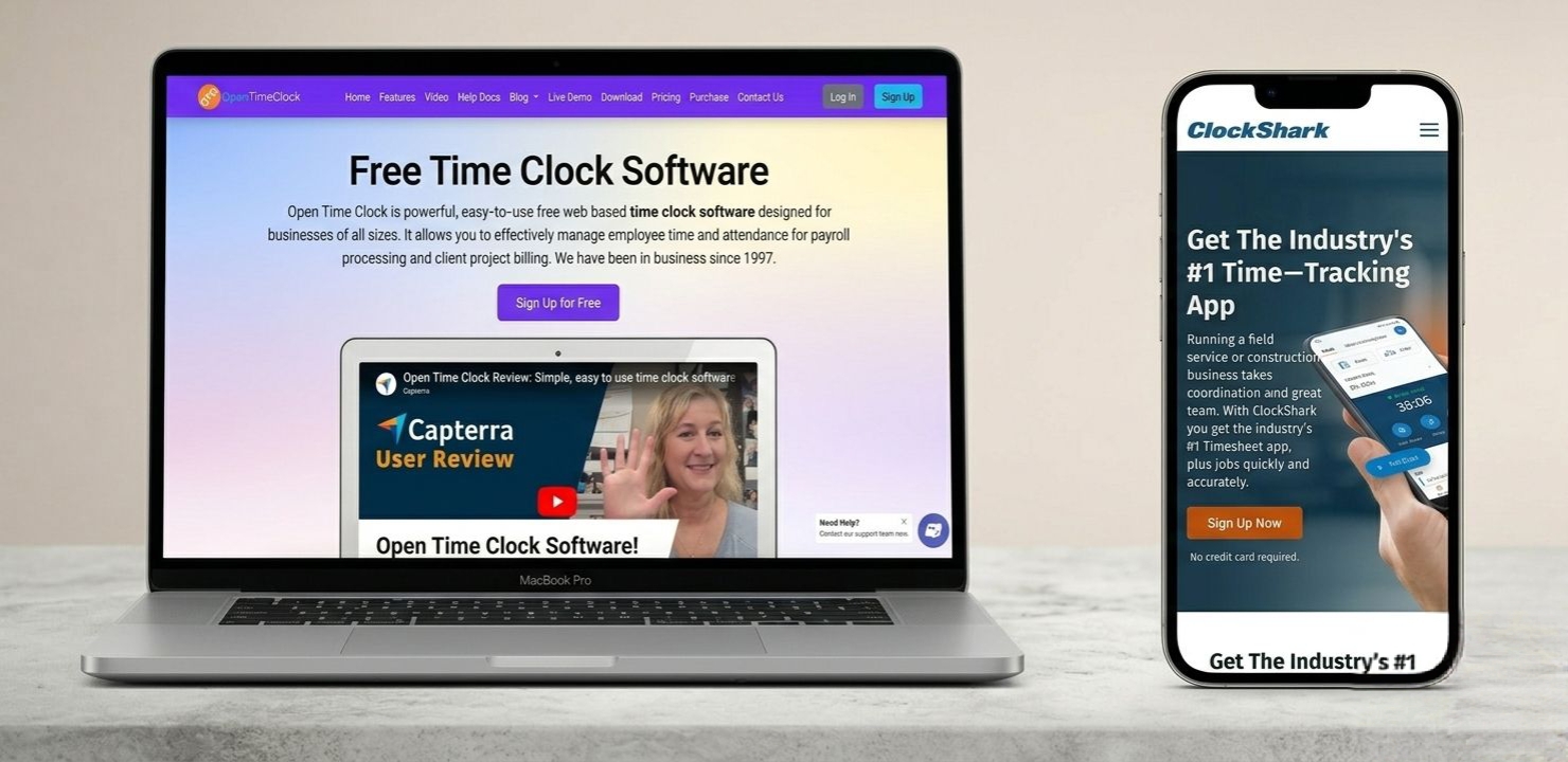 Open Time Clock and ClockShark Mobile App Experience