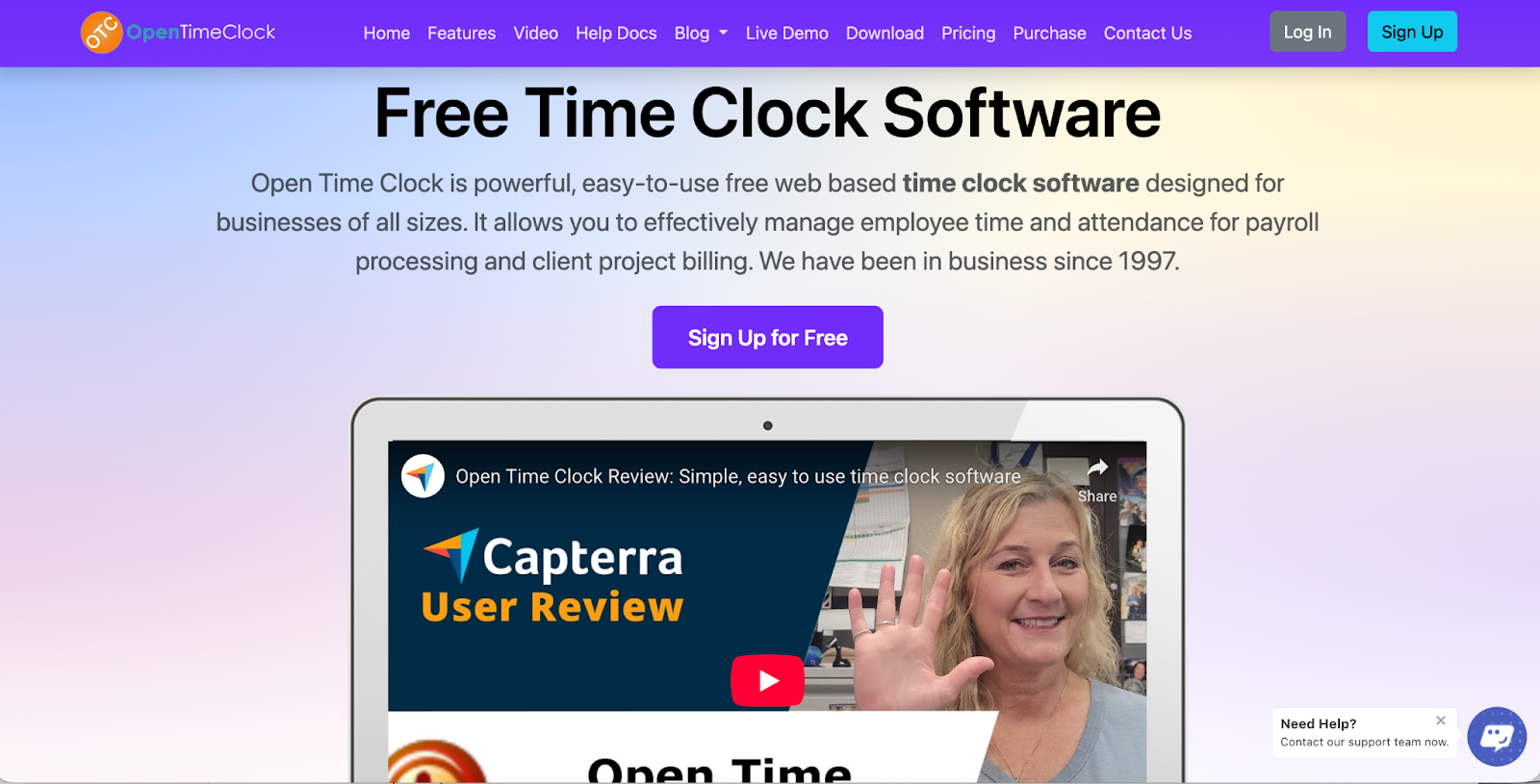 Free Time Clock Software