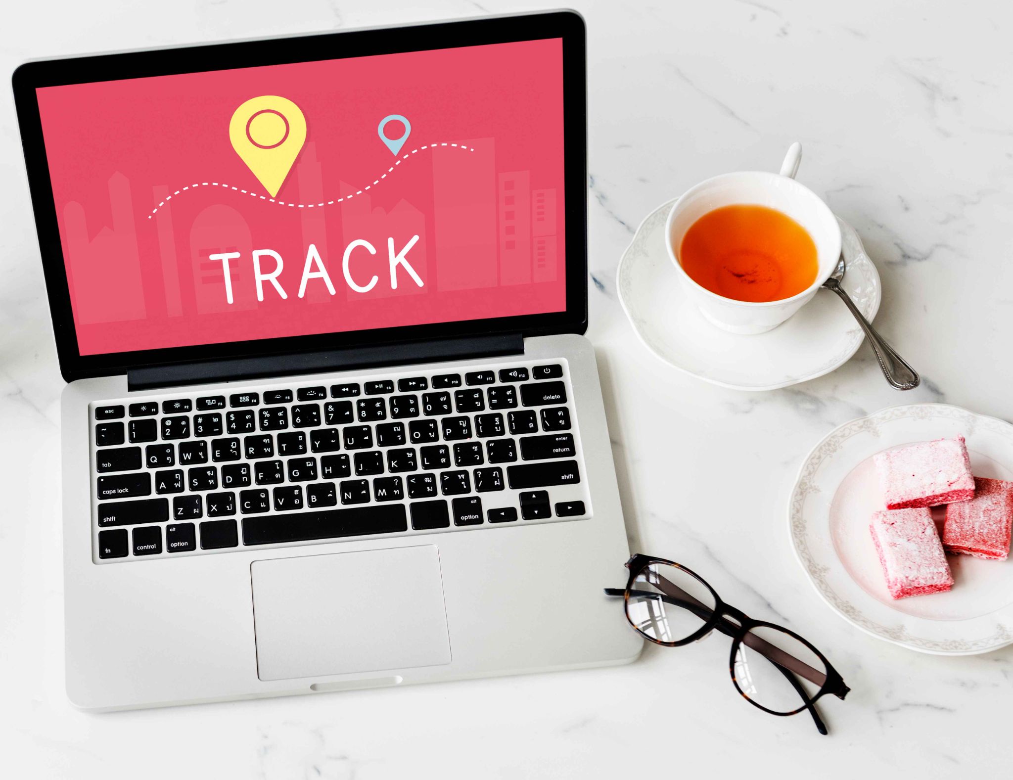 Paid time off tracking system displayed on a laptop