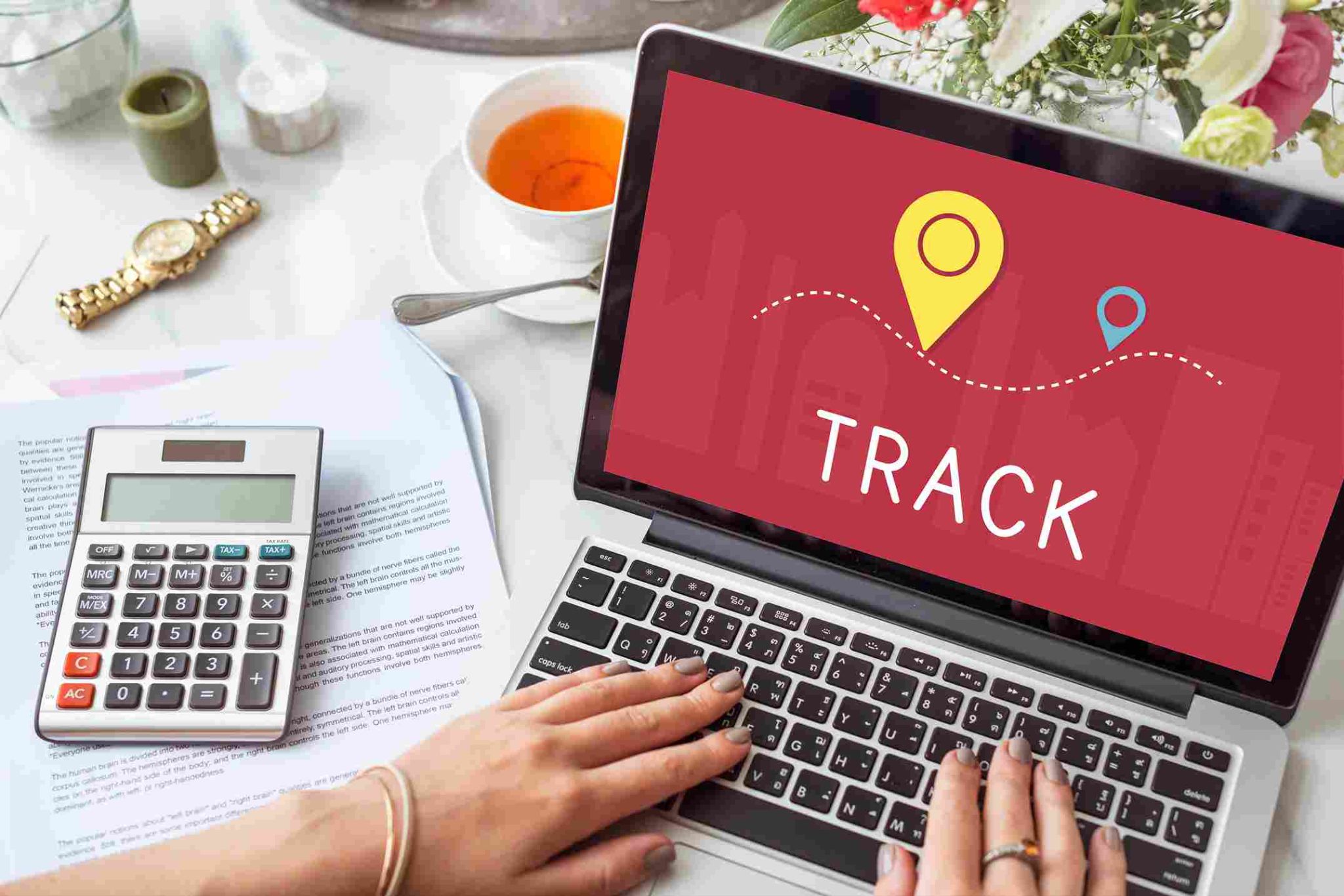 PTO Accrual Tracking Laptop and Calculator