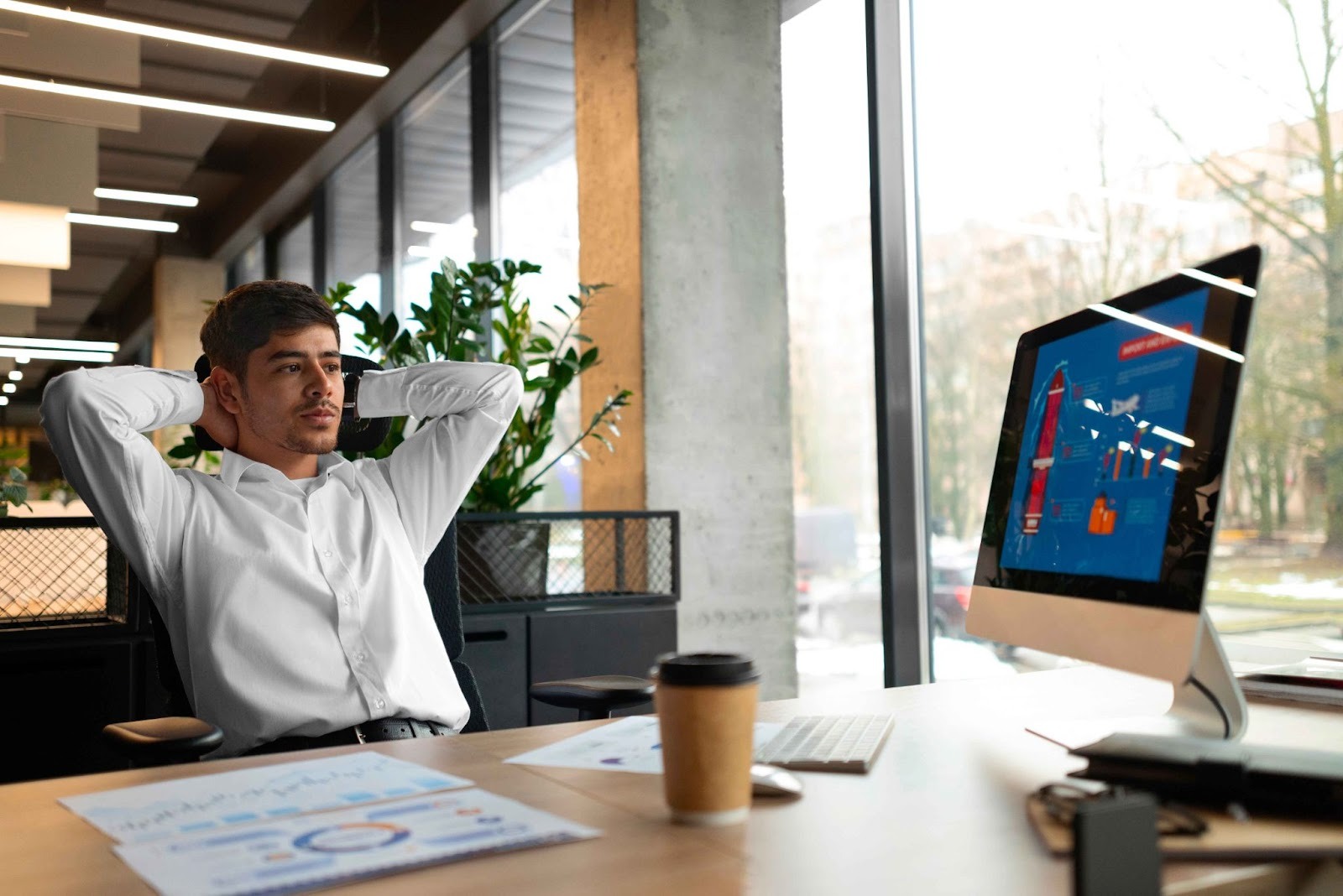 Employee using Work Tracker