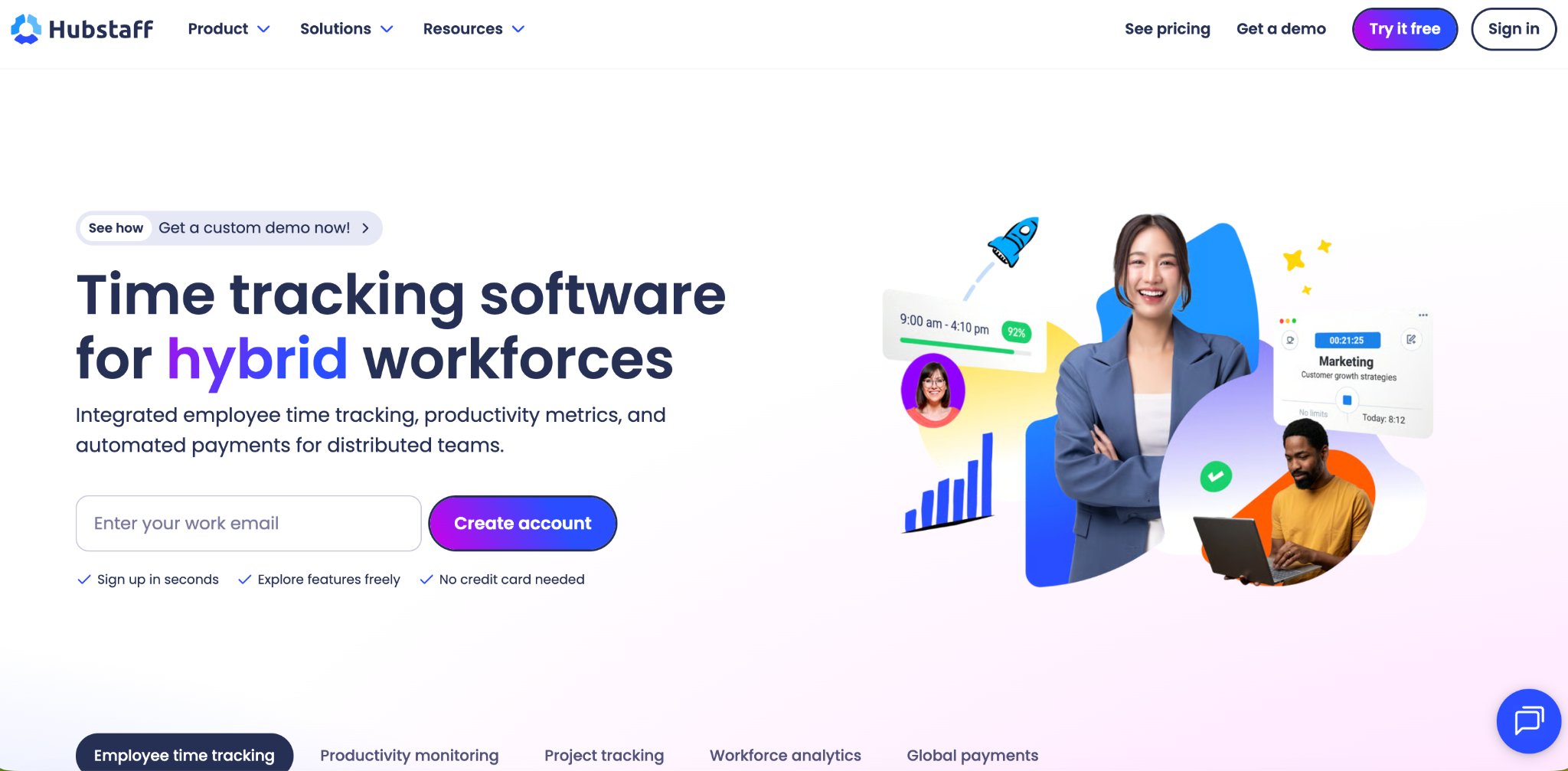 HubStaff Software Interface