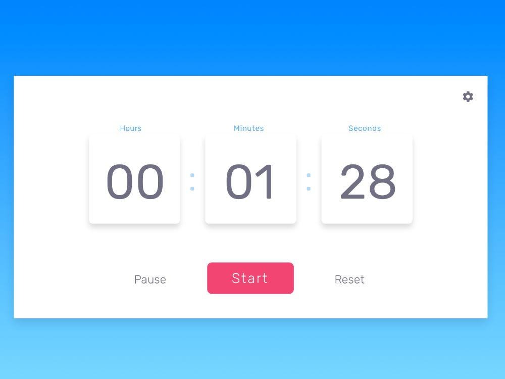 Time Clock App Timer Interface