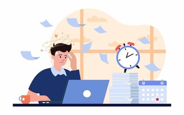 Stressed Employee and Time Management