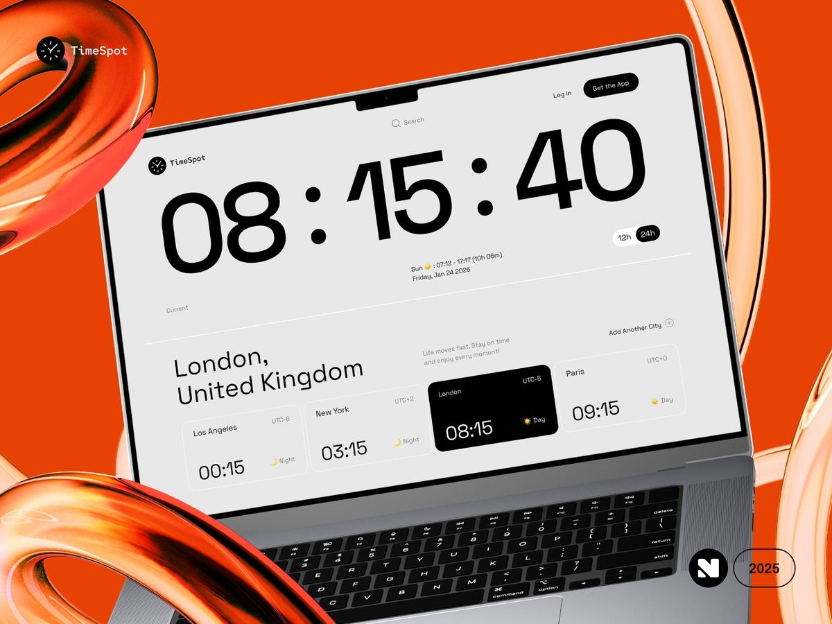 Time Tracking Dashboard Interface 2025