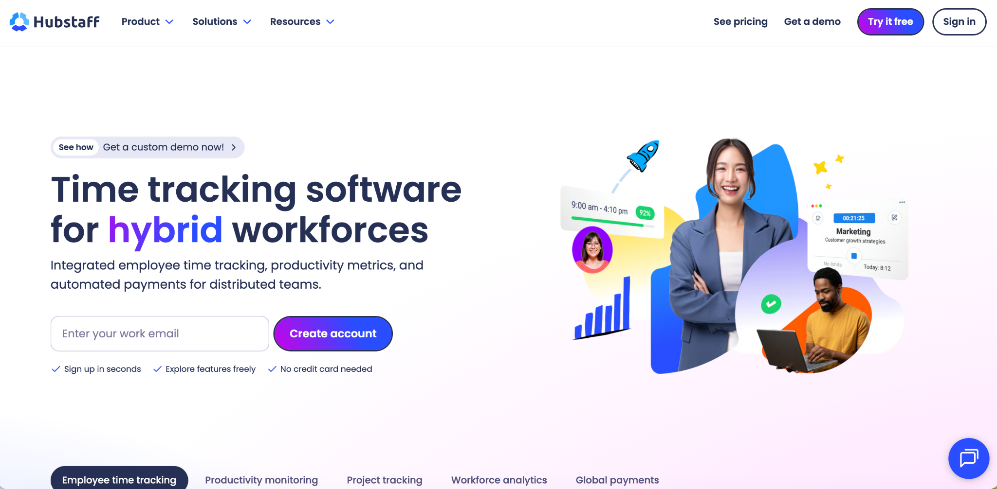 Hubstaff Software Screenshot