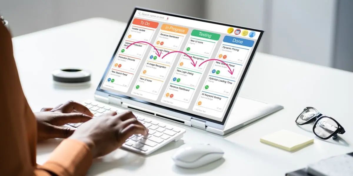 Laptop Dashboard Interface