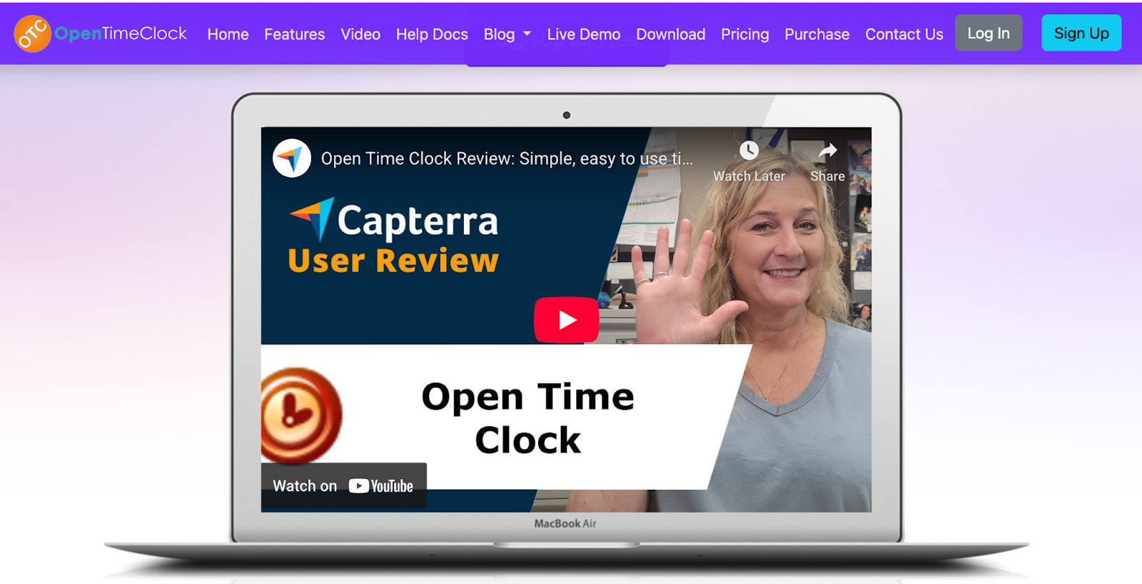 Capterra User Review video for Open Time Clock