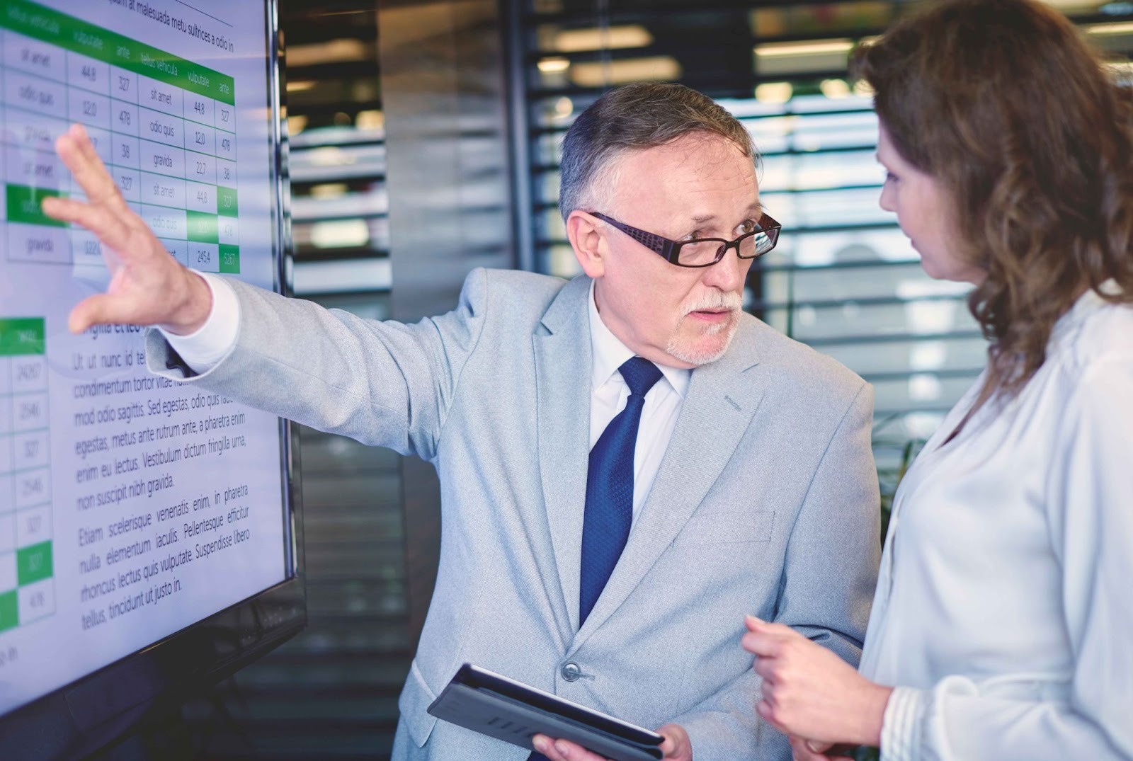 Manager and employee discussing absence management processes