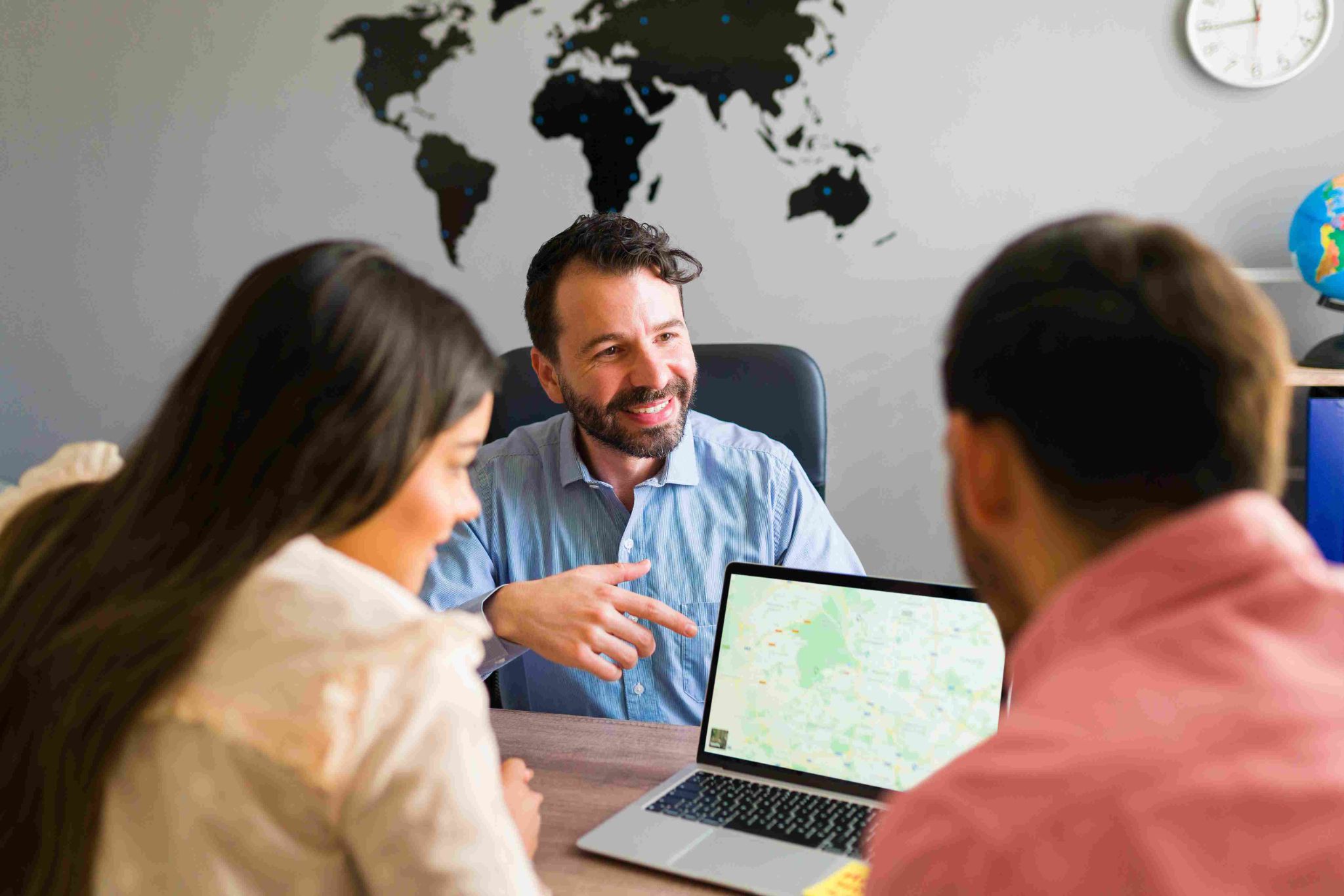 Team discussing tracking for part-time staff
