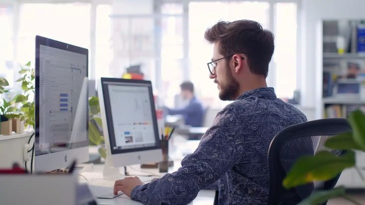 Employee using time tracking dashboard